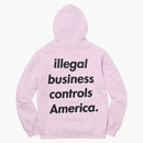Supreme Illegal Business Hooded Sweatshirt Light Purple