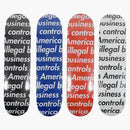 Supreme Illegal Business Skateboard Deck Black/Blue/Red/White Set
