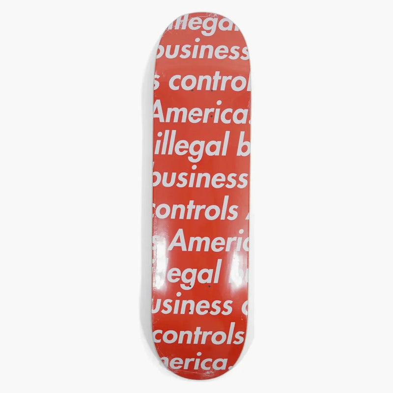 Supreme Illegal Business Skateboard Deck Red