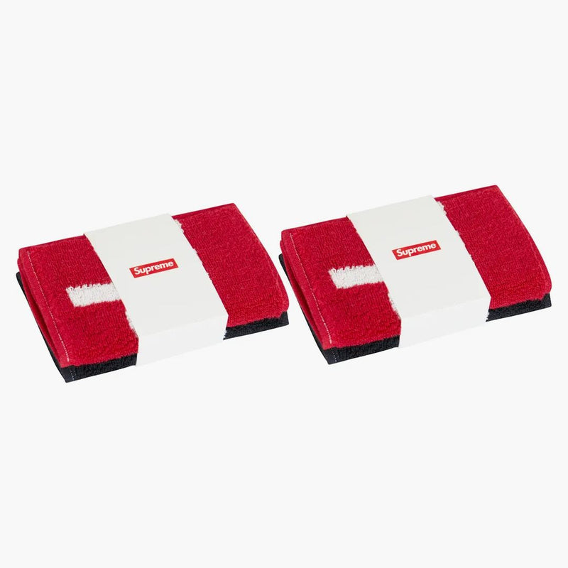 Nejvyšší ručníky Imabari Pocket Skládací ručníky (sada 4) Černá/červená