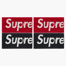 Supreme Imabari Pocket Folding Towels (Set of 4) Black/Red