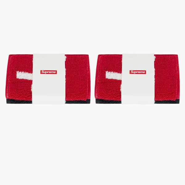 Nejvyšší ručníky Imabari Pocket Skládací ručníky (sada 4) Černá/červená