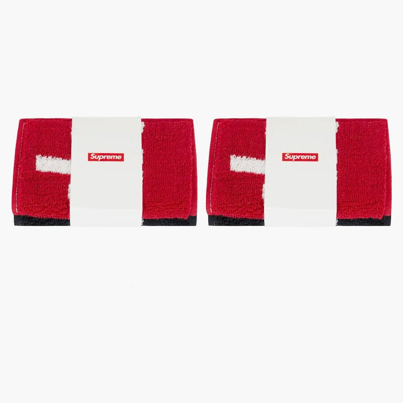 Nejvyšší ručníky Imabari Pocket Skládací ručníky (sada 4) Černá/červená