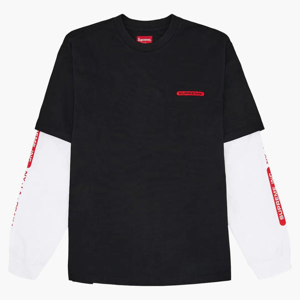 Supreme Supreme Inc. Paneled L/S Top Black