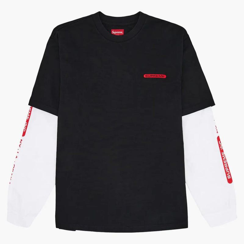 Supreme Supreme Inc. Paneled L/S Top Black