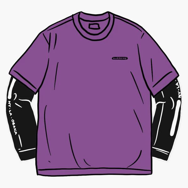 Supreme Supreme Inc. Paneled L/S Top Violet