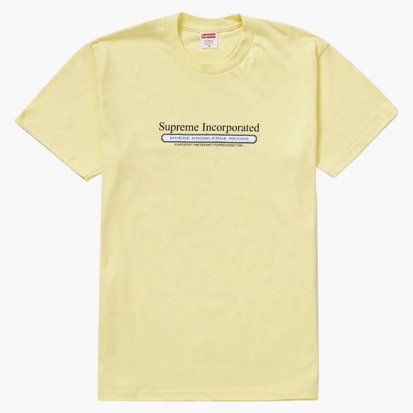 Supreme Inc. Tee Pale Yellow