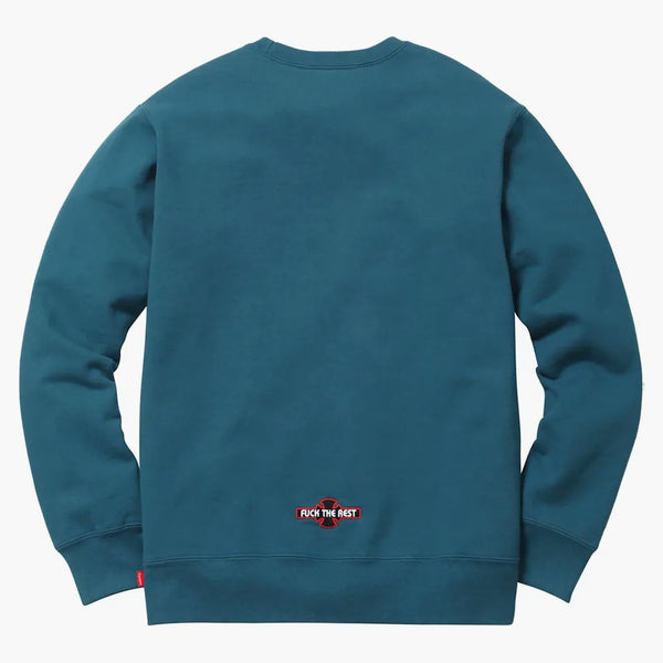 Supreme Independent Fuck The Rest Crewneck Dark Slate