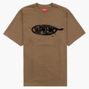 Supreme tinta blot s/s top oliva marrón
