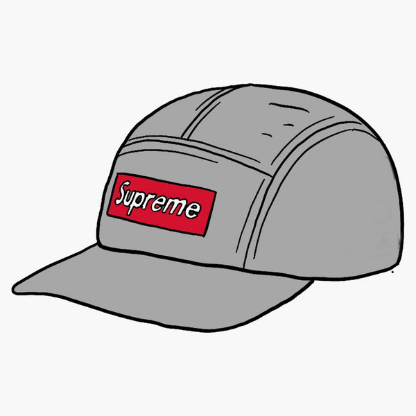 Supremo Inserto Logo Cap Cap grigio
