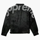 Supreme Inset Logo Denim Trucker Jacket Black