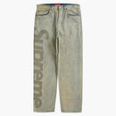 Supreme Inset Logo Jean Dirty