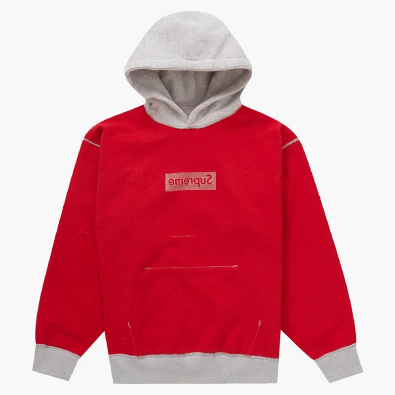 Supreme Inside Out Box Logo Mikina s kapucí Heather šedá