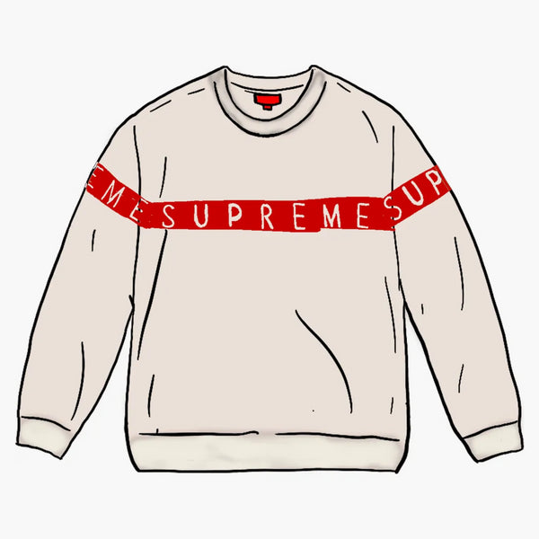 Supreme Inside Out Logo Sweater White