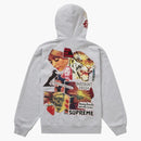 Instante supremo High Parches sudadera con capucha ceniza gris