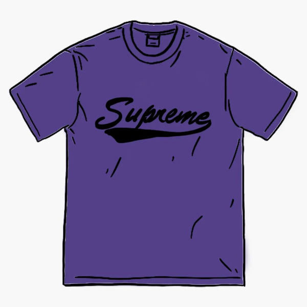 Nejvyšší skript Intarsia Script S/S Top Purple