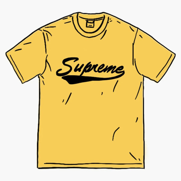 Nejvyšší skript Intarsia Script S/S Top Yellow