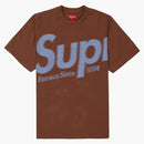 Supreme Intarsia Spelout S/S Top Brown