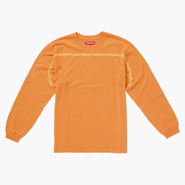 Stripe intarsia suprema arancione luminosa l/s