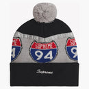 Supreme Interstate Reflective Beanie Black