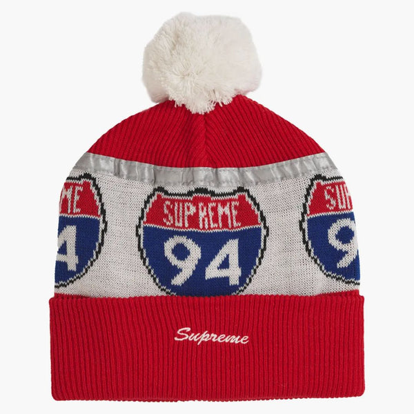 Supreme Interstate Reflective Beanie Red