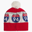 Supreme Interstate Reflective Beanie Red