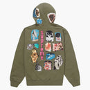 Nejvyšší invertní mikina s kapucí lehká oliva