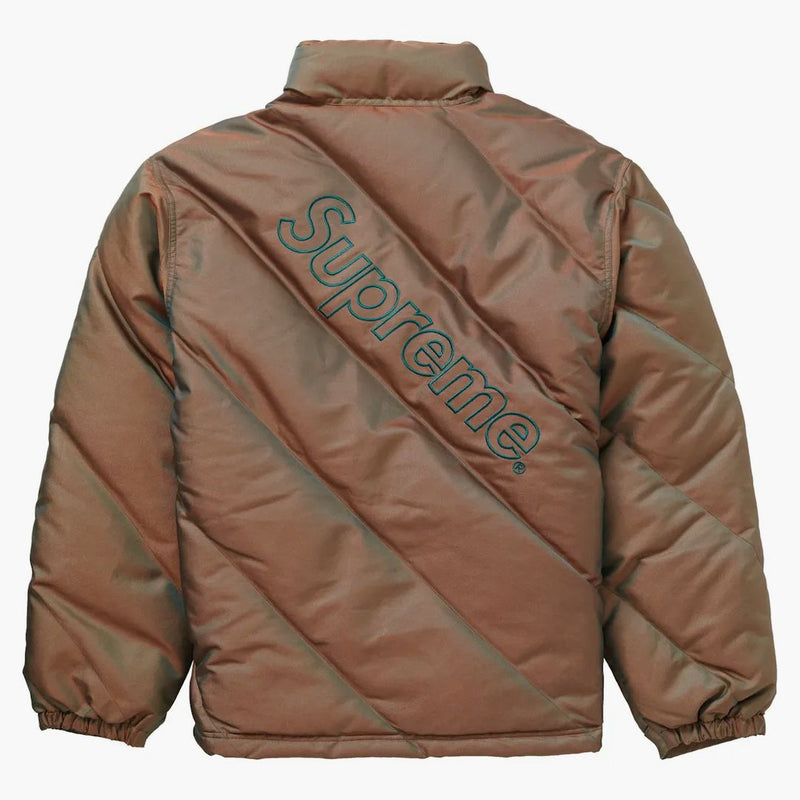 Supreme Iridescent Puffy Jacket Green