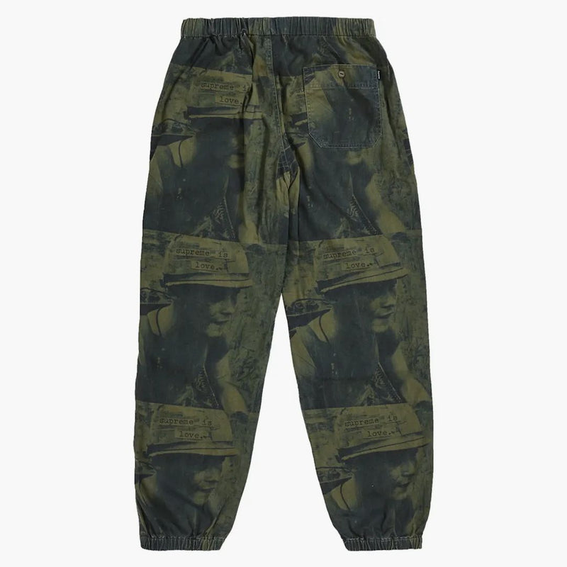 Supreme je láska skate kalhoty olive
