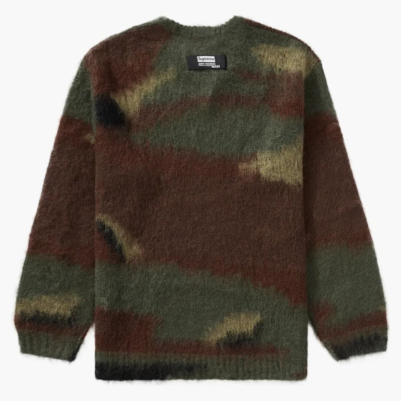 Nejvyšší junya Watanabe Cdg Man Brucked Camo Sveater olive