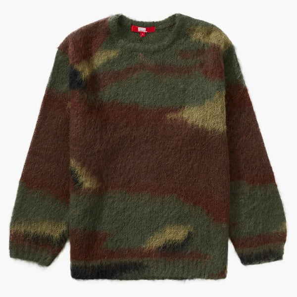 Nejvyšší junya Watanabe Cdg Man Brucked Camo Sveater olive