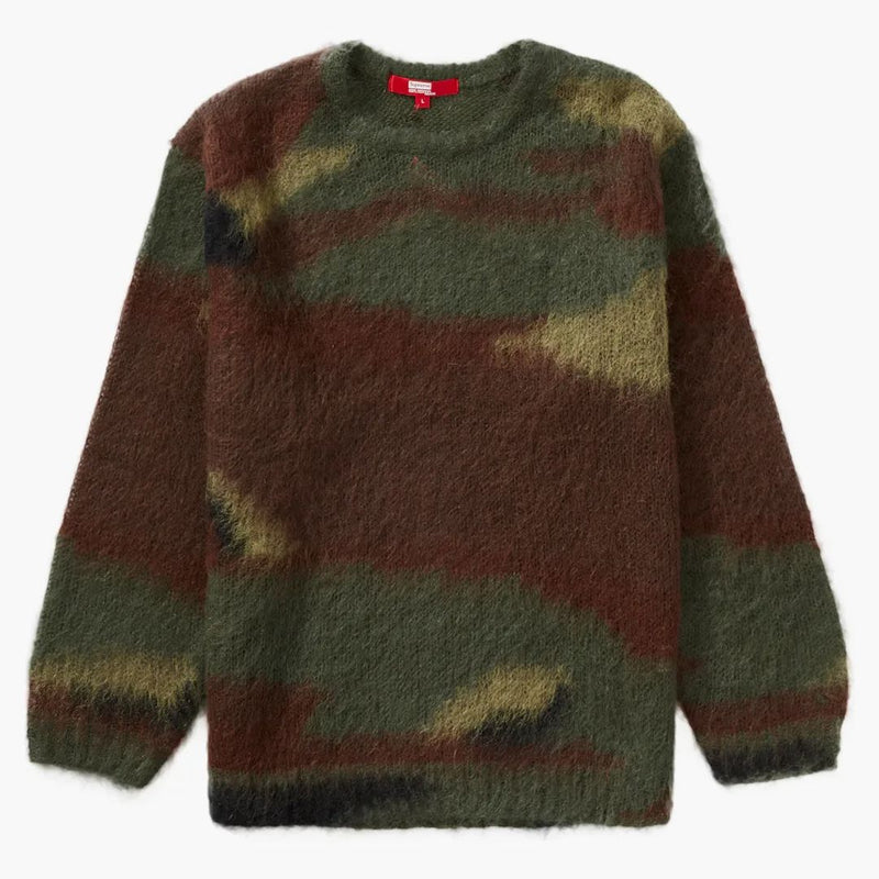 Nejvyšší junya Watanabe Cdg Man Brucked Camo Sveater olive
