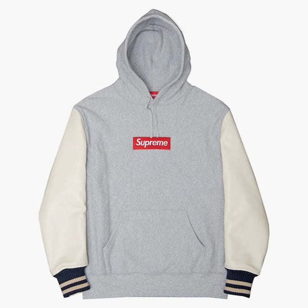 Supreme Junya Watanabe Cdg Man Customized Box Logo Hoodie Grey