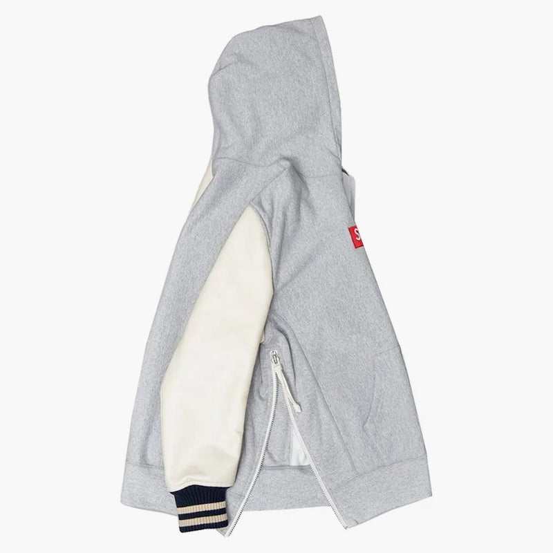 Supreme Junya Watanabe Cdg Man Customized Box Logo Hoodie Grey