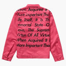 Supreme junya watanabe cdg man printed work jacket bright pink