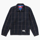 Supreme junya watanabe cdg man printed work jacket navy plaid