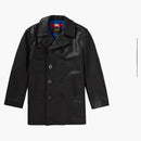 Supreme Junya Watanabe Cdg Man Schott Leather Peacoat Black