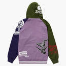 Supreme Junya Watanabe CDG Man Zip Up Felpa con cappuccio Violet