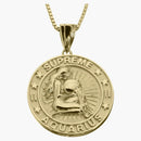 Supreme Jacob & Co Aquarius Zodiac Pendant 14k Gold