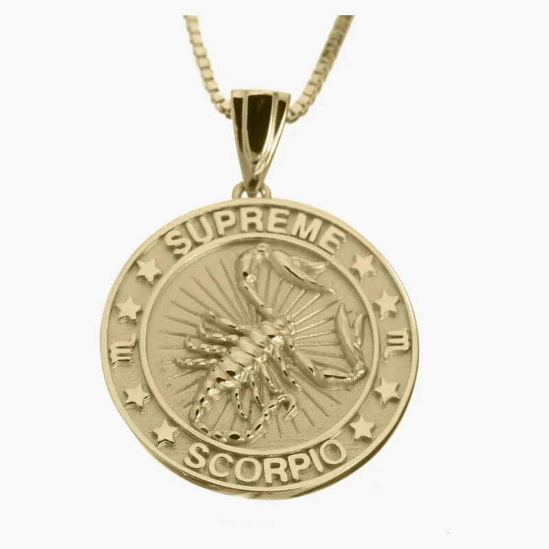 Supreme Jacob&co Scorpio Zodiac Pendant 14k Gold