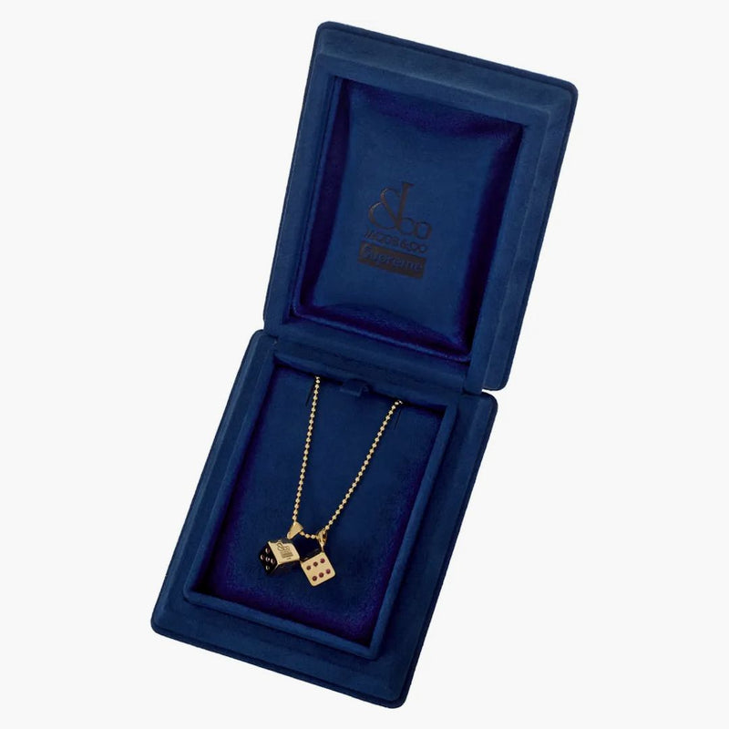 Supreme Jacob&co Dice 14k Gold Pendant Gold