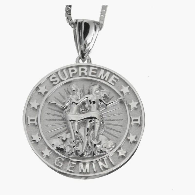 Supreme Jacob&co Gemini Zodiac Pendant Sterling Silver