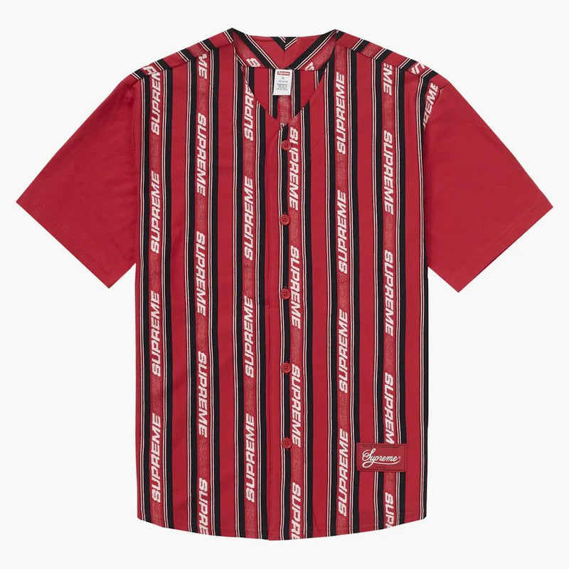 Nejvyšší Jacquard Logo Baseball Jersey Red