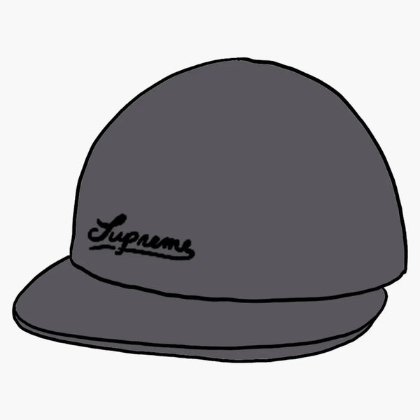 Supreme Jacquard Logos Denim 6-panel Black