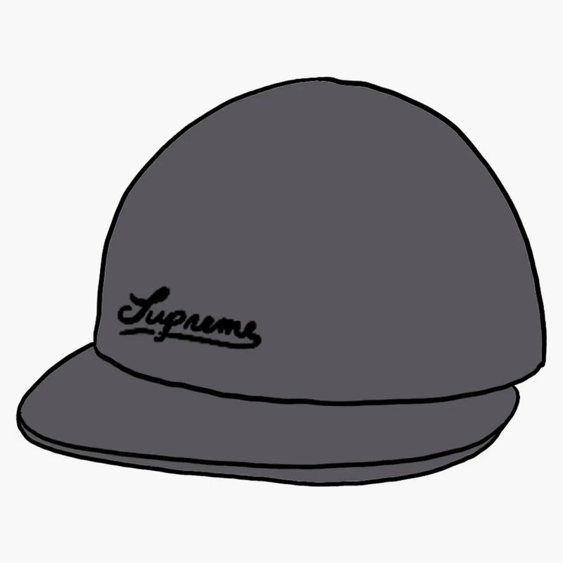 Supreme Jacquard Logos Denim 6-Panel Black