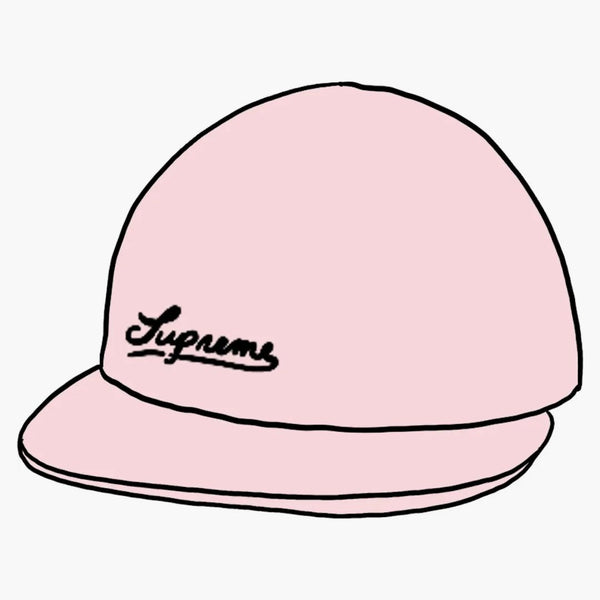 Supreme Jacquard Logos Denim 6-Panel Pink