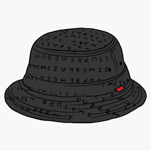 Supreme Jacquard Logos denim crusher black