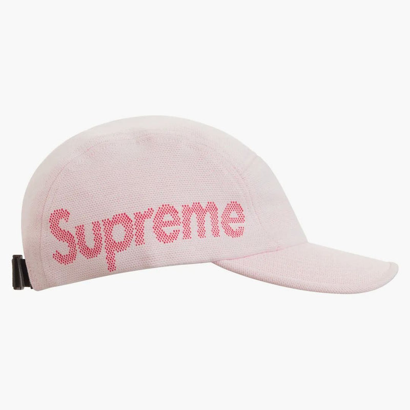 Nejvyšší jacquard Pique Camp Cap White