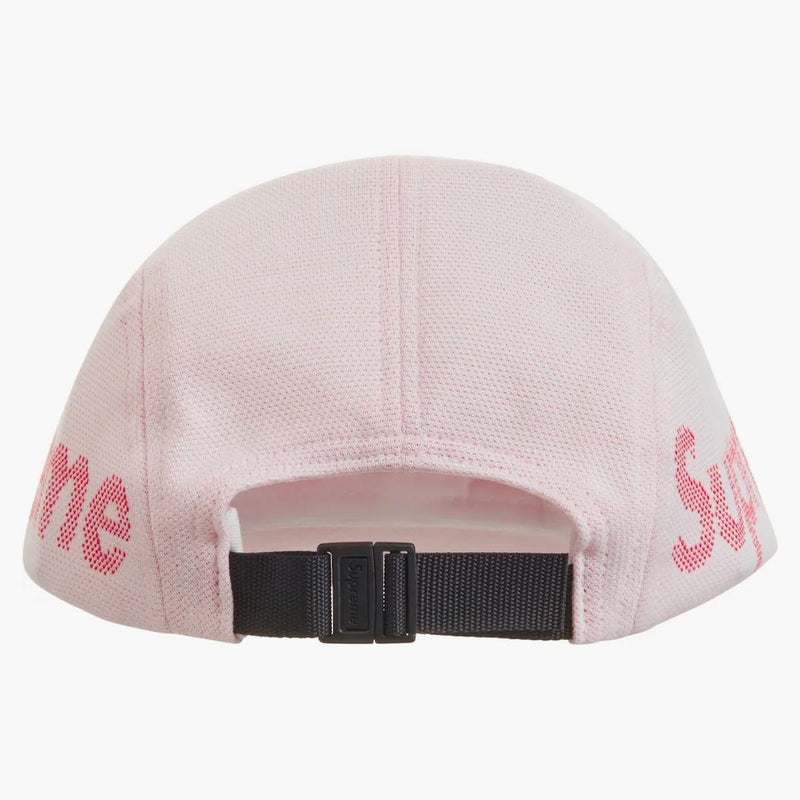 Nejvyšší jacquard Pique Camp Cap White