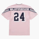 Supreme Jacquard Rib Football Jersey Pink